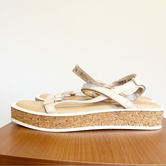 A New Day Nova Platform Cork Strappy Sandals - size 10 - Picture 1 of 6